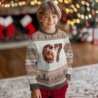 Fire Swirl Effect Printed Ugly Christmas Sweater Six Seven Meme