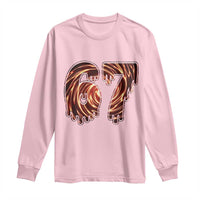 Fire Swirl Effect Printed Long Sleeve Shirt Six Seven Meme