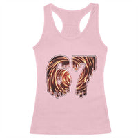 Fire Swirl Effect Printed Racerback Tank Top Six Seven Meme
