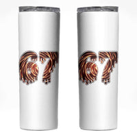 Fire Swirl Effect Printed Skinny Tumbler Six Seven Meme