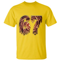 Fire Swirl Effect Printed T Shirt Six Seven Meme