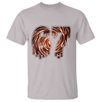 Fire Swirl Effect Printed T Shirt Six Seven Meme