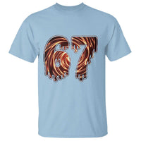 Fire Swirl Effect Printed T Shirt Six Seven Meme