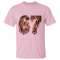 Fire Swirl Effect Printed T Shirt Six Seven Meme