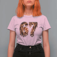 Fire Swirl Effect Printed T Shirt For Women Six Seven Meme