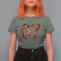 Fire Swirl Effect Printed T Shirt For Women Six Seven Meme