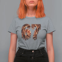 Fire Swirl Effect Printed T Shirt For Women Six Seven Meme