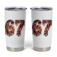 Fire Swirl Effect Printed Tumbler Cup Six Seven Meme