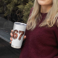 Fire Swirl Effect Printed Tumbler Cup Six Seven Meme