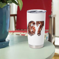 Fire Swirl Effect Printed Tumbler Cup Six Seven Meme