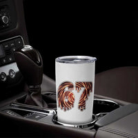 Fire Swirl Effect Printed Tumbler Cup Six Seven Meme