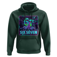 Funny Six Seven Meme Hoodie Cyberpunk Neon Style