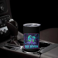 Funny Six Seven Meme Tumbler Cup Cyberpunk Neon Style