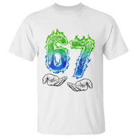 Green Fire Flame Six Seven T Shirt Trendy Meme Gift