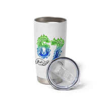 Green Fire Flame Six Seven Tumbler Cup Trendy Meme Gift