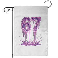 Drip Fire Flame Six Seven Garden Flag Trendy Meme Gift