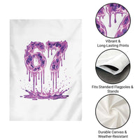 Drip Fire Flame Six Seven Garden Flag Trendy Meme Gift