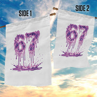 Drip Fire Flame Six Seven Garden Flag Trendy Meme Gift