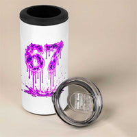 Drip Fire Flame Six Seven 4 in 1 Can Cooler Tumbler Trendy Meme Gift