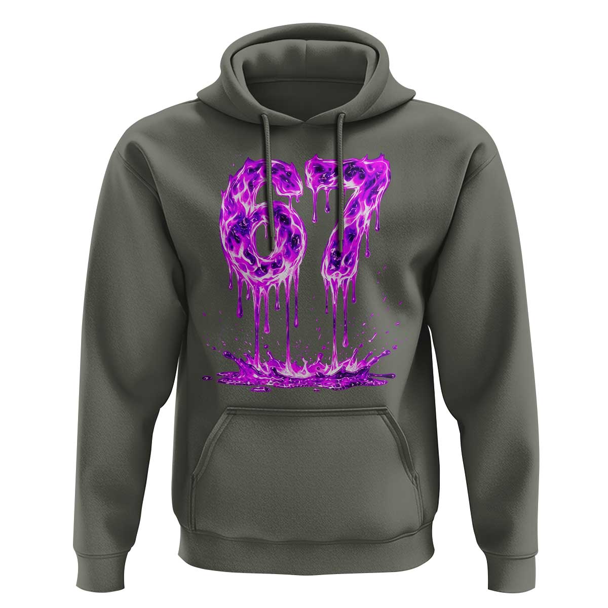 Drip Fire Flame Six Seven Hoodie Trendy Meme Gift