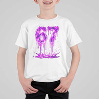Drip Fire Flame Six Seven T Shirt For Kid Trendy Meme Gift
