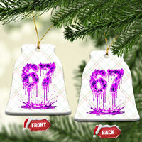 Drip Fire Flame Six Seven Ceramic Ornament Trendy Meme Gift