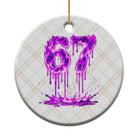 Drip Fire Flame Six Seven Ceramic Ornament Trendy Meme Gift