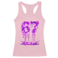 Drip Fire Flame Six Seven Racerback Tank Top Trendy Meme Gift