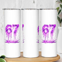 Drip Fire Flame Six Seven Skinny Tumbler Trendy Meme Gift