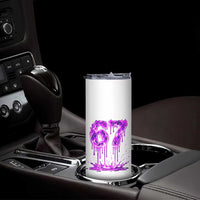Drip Fire Flame Six Seven Skinny Tumbler Trendy Meme Gift