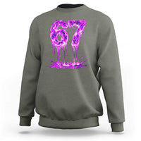 Drip Fire Flame Six Seven Sweatshirt Trendy Meme Gift