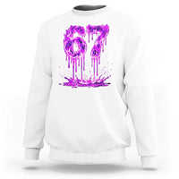 Drip Fire Flame Six Seven Sweatshirt Trendy Meme Gift