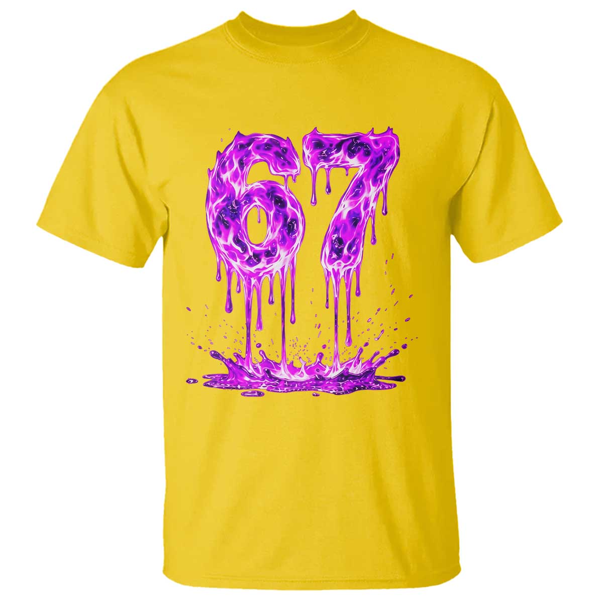 Drip Fire Flame Six Seven T Shirt Trendy Meme Gift