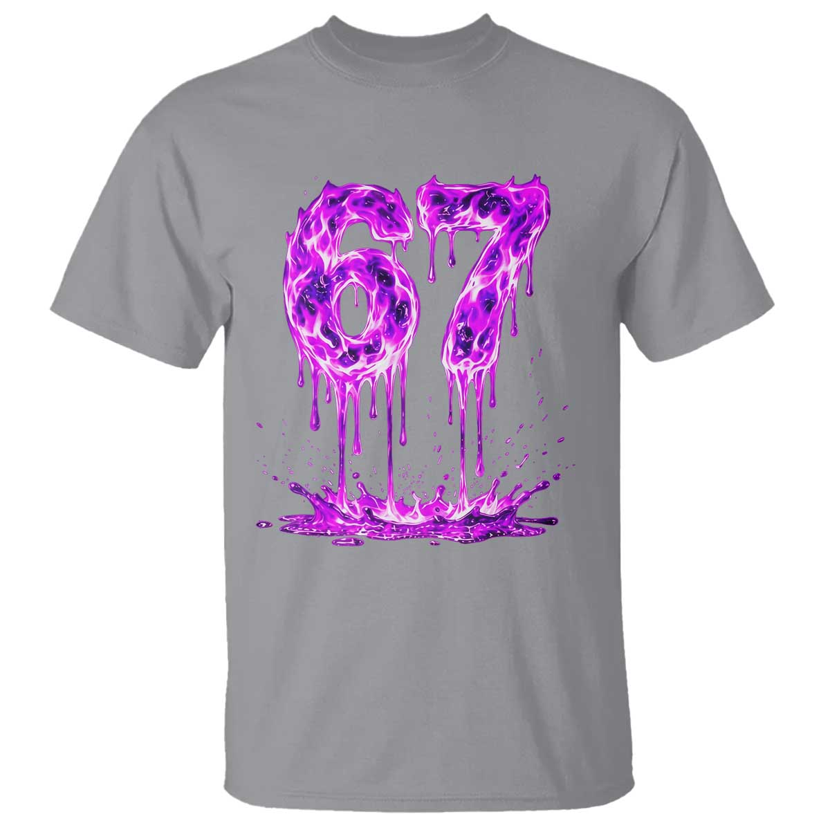 Drip Fire Flame Six Seven T Shirt Trendy Meme Gift