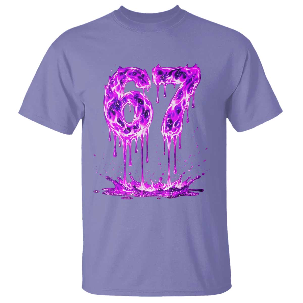 Drip Fire Flame Six Seven T Shirt Trendy Meme Gift