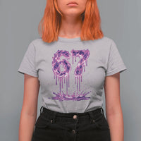 Drip Fire Flame Six Seven T Shirt For Women Trendy Meme Gift