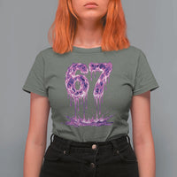 Drip Fire Flame Six Seven T Shirt For Women Trendy Meme Gift