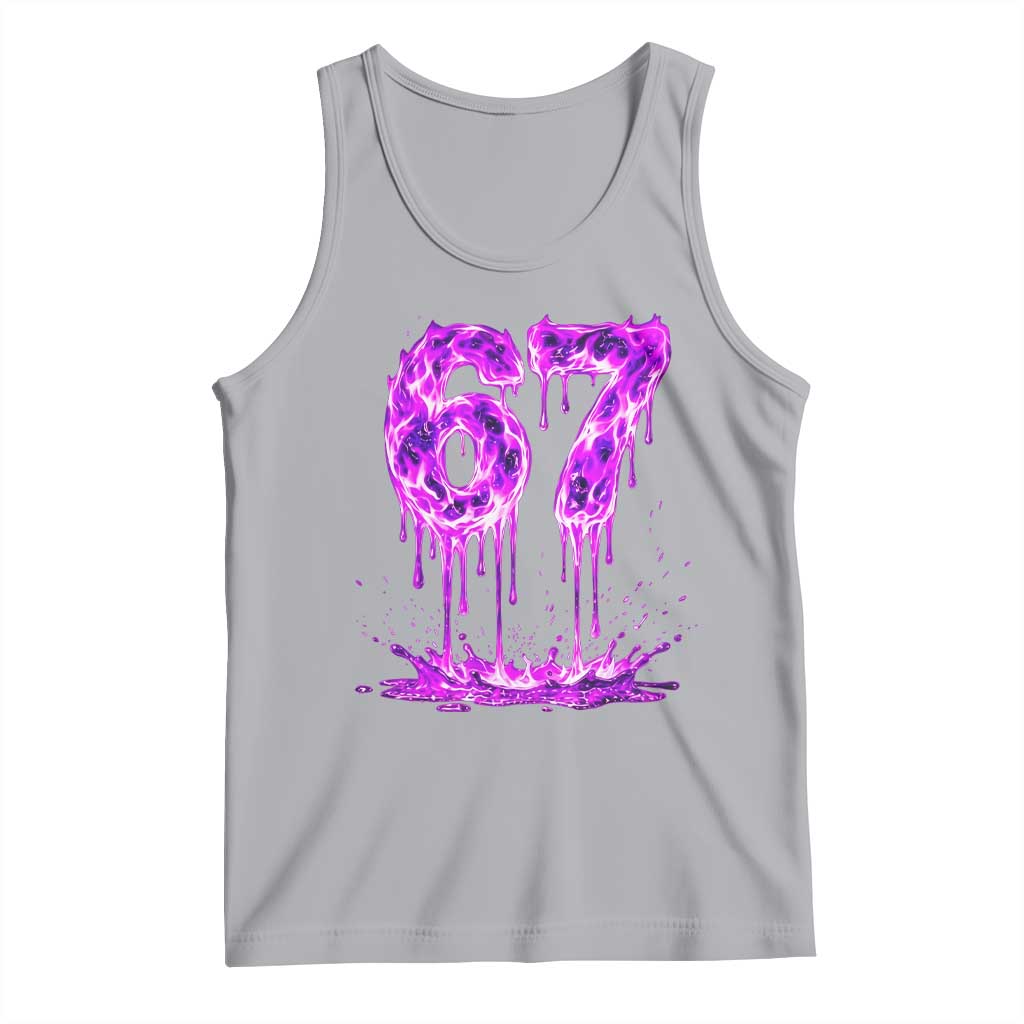 Drip Fire Flame Six Seven Tank Top Trendy Meme Gift