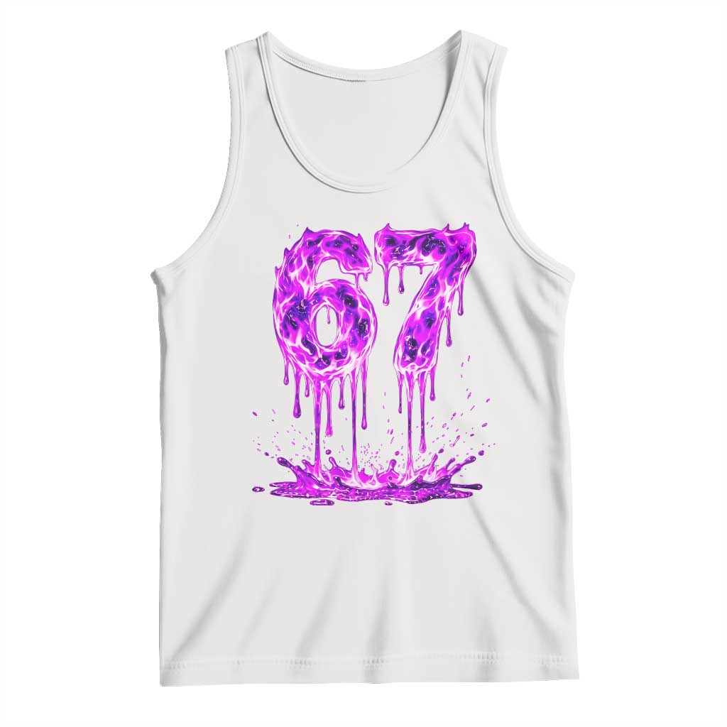 Drip Fire Flame Six Seven Tank Top Trendy Meme Gift