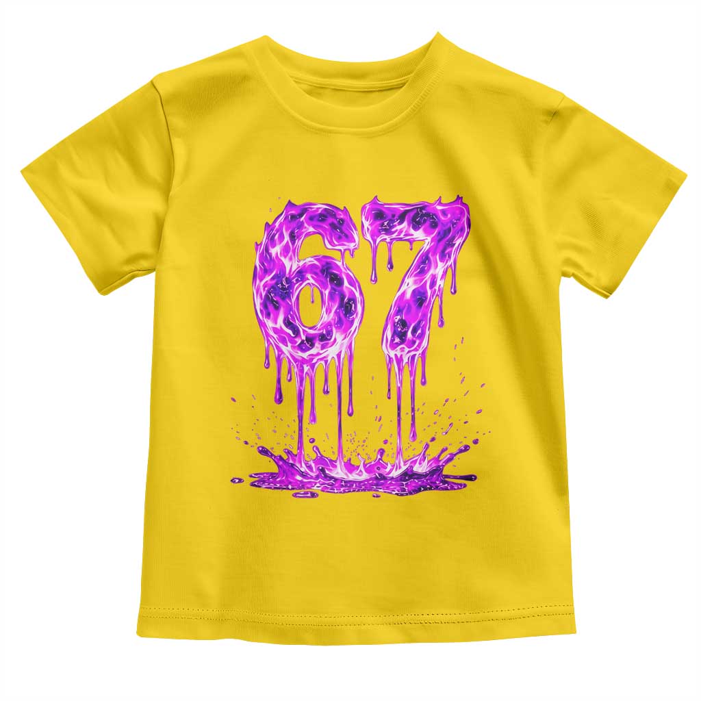 Drip Fire Flame Six Seven Toddler T Shirt Trendy Meme Gift