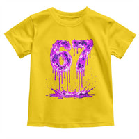 Drip Fire Flame Six Seven Toddler T Shirt Trendy Meme Gift