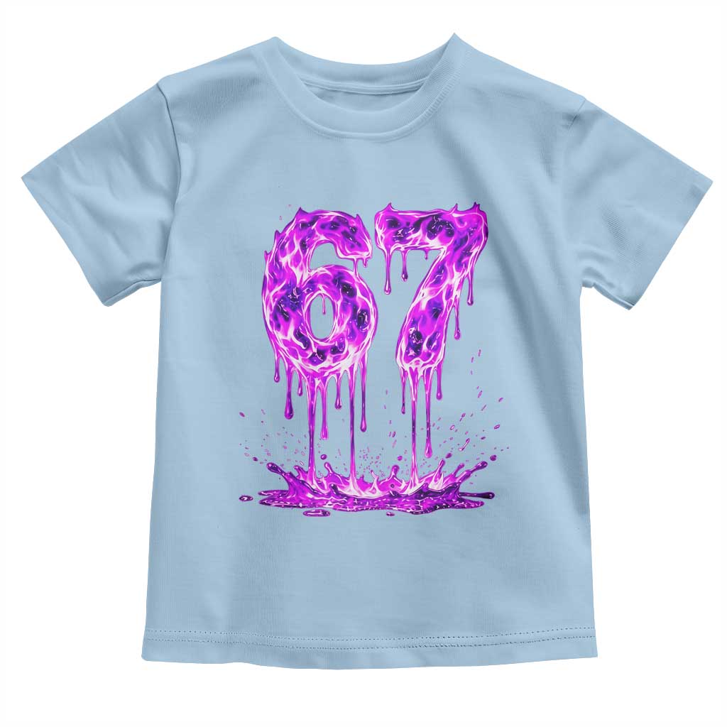 Drip Fire Flame Six Seven Toddler T Shirt Trendy Meme Gift
