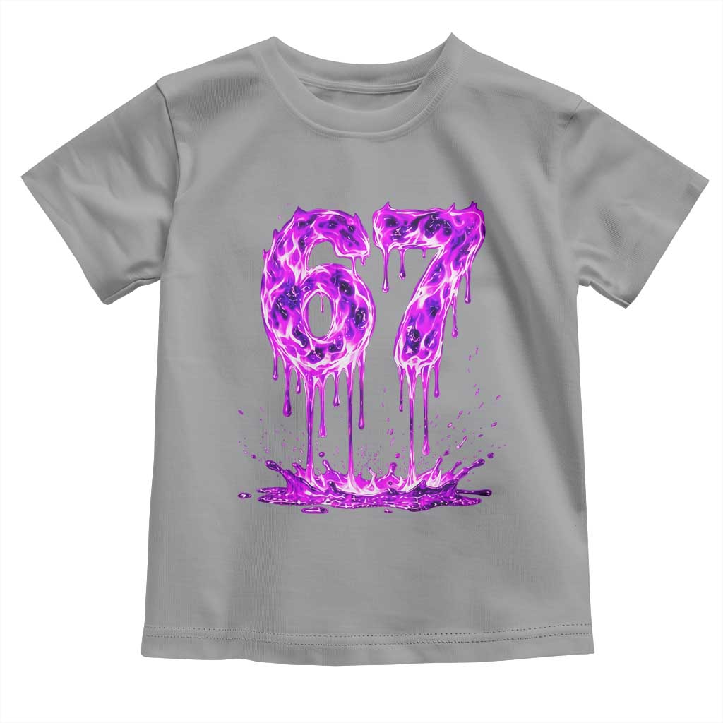Drip Fire Flame Six Seven Toddler T Shirt Trendy Meme Gift