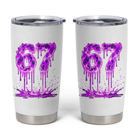 Drip Fire Flame Six Seven Tumbler Cup Trendy Meme Gift