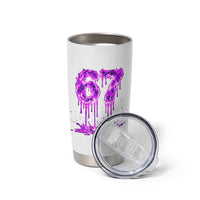 Drip Fire Flame Six Seven Tumbler Cup Trendy Meme Gift
