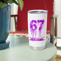 Drip Fire Flame Six Seven Tumbler Cup Trendy Meme Gift