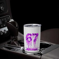 Drip Fire Flame Six Seven Tumbler Cup Trendy Meme Gift