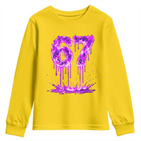Drip Fire Flame Six Seven Youth Sweatshirt Trendy Meme Gift
