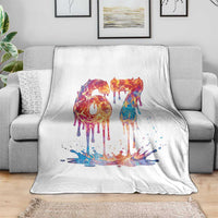 Burning Six Seven Throw Blanket Drip Fire Flame Meme