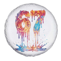 Burning Six Seven Spare Tire Cover Drip Fire Flame Meme